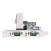 StarTech.com 2-Port Serial PCIe Card, Dual-Port PCI Express to RS232/RS422/RS485 (DB9) Serial Card, Low-Profile Brackets Incl., 16C1050 UART, Windows/Linux, TAA Compliant - Level-4 ESD Protection