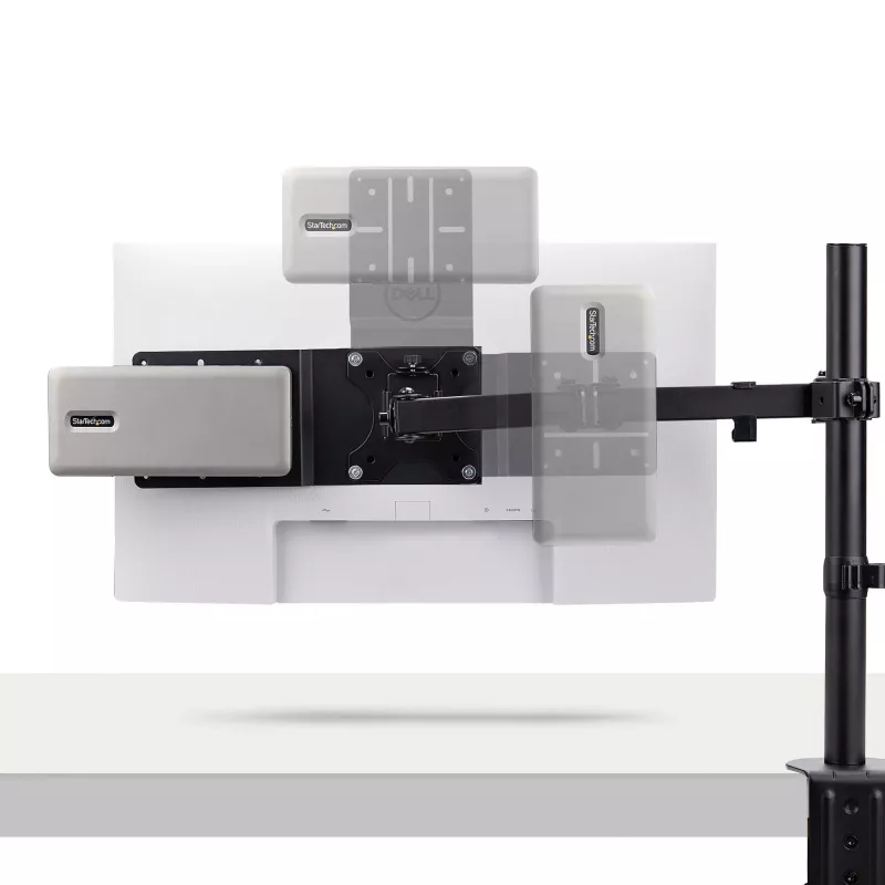StarTech.com VESA Mounting Bracket for NUC/Thin Clients or Laptop Docking Stations, VESA 75x75/100x100 Compatible Extension Plate For Mini PC