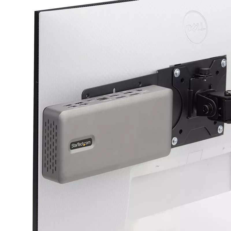 StarTech.com VESA Mounting Bracket for NUC/Thin Clients or Laptop Docking Stations, VESA 75x75/100x100 Compatible Extension Plate For Mini PC