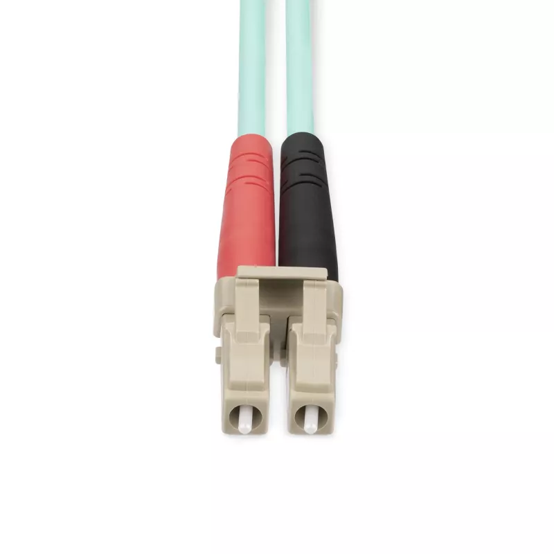 StarTech.com 20m (65ft) LC/UPC to LC/UPC OM4 Multimode Fiber Optic Cable, 50/125µm LOMMF/VCSEL Zipcord Fiber, 100G, Low Insertion Loss - LSZH Fiber Jumper Cord