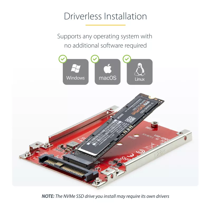 StarTech.com 1M25-U3-M2-ADAPTER interface cards/adapter Internal M.2