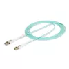 StarTech.com 3m (9.8ft) LC to LC (UPC) OM4 Multimode Fiber Optic Cable w/Push Pull Tabs, 50/125µm, 100G, Bend Insensitive, Low Insertion Loss - LSZH Fiber Jumper Cord