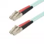 StarTech.com 25m (82ft) LC/UPC to LC/UPC OM4 Multimode Fiber Optic Cable, 50/125µm LOMMF/VCSEL Zipcord Fiber, 100G, Low Insertion Loss - LSZH Fiber Jumper Cord