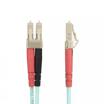 StarTech.com 25m (82ft) LC/UPC to LC/UPC OM4 Multimode Fiber Optic Cable, 50/125µm LOMMF/VCSEL Zipcord Fiber, 100G, Low Insertion Loss - LSZH Fiber Jumper Cord
