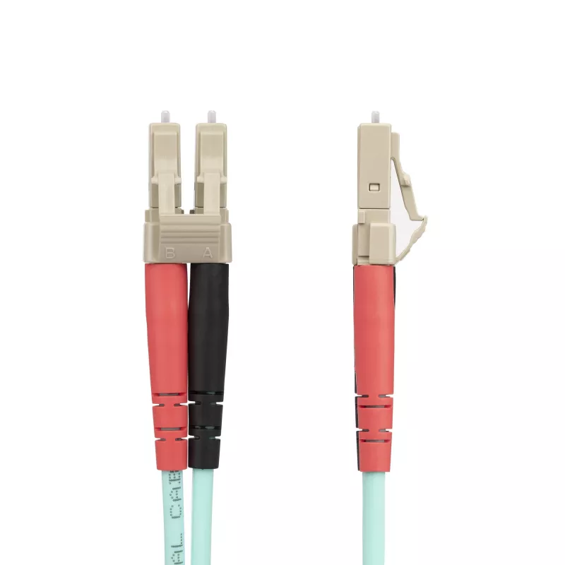 StarTech.com 25m (82ft) LC/UPC to LC/UPC OM4 Multimode Fiber Optic Cable, 50/125µm LOMMF/VCSEL Zipcord Fiber, 100G, Low Insertion Loss - LSZH Fiber Jumper Cord