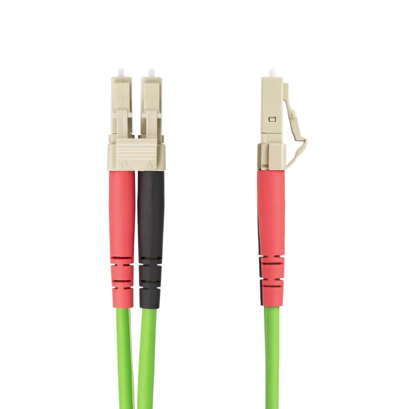 StarTech.com 25m (82ft) LC to LC (UPC) OM5 Multimode Fiber Optic Cable, 50/125µm Duplex LOMMF Zipcord, VCSEL, 40G/100G, LSZH Fiber Jumper Cord