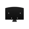 StarTech.com Dual Floating Wall-Mounted AV Shelves, Adjustable Height Shelf For Under TV, Organize A/V Equipment On Black Tempered Glass Shelves