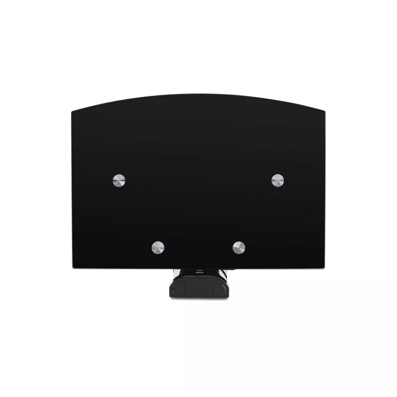 StarTech.com Dual Floating Wall-Mounted AV Shelves, Adjustable Height Shelf For Under TV, Organize A/V Equipment On Black Tempered Glass Shelves