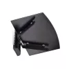 StarTech.com Floating Wall-Mounted AV Shelf, Adjustable Height Shelf For Under TV, Organize A/V Equipment On Black Tempered Glass Shelf