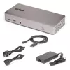 StarTech.com Triple-Monitor USB4 Docking Station, 4K 60Hz HDMI or DisplayPort, 100W Laptop Charging, 2.5GbE, USB-C Multi-Monitor Dock, Driverless