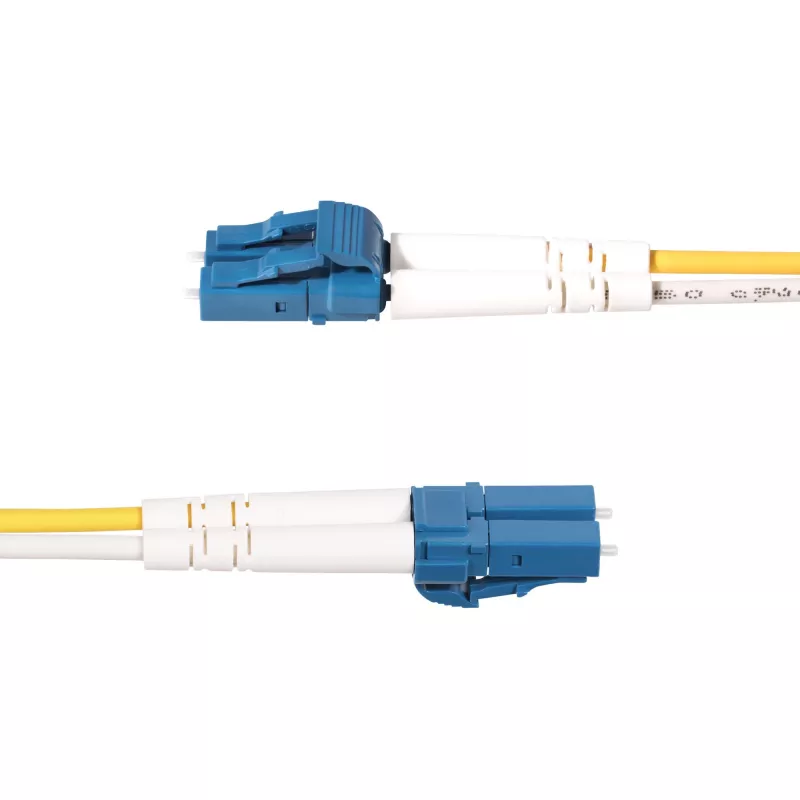 StarTech.com 20m (65.6ft) LC to SC (UPC) OS2 Single Mode Duplex Fiber Optic Cable, 9/125µm, 100G, Bend Insensitive, Low Insertion Loss - LSZH Fiber Jumper Cord