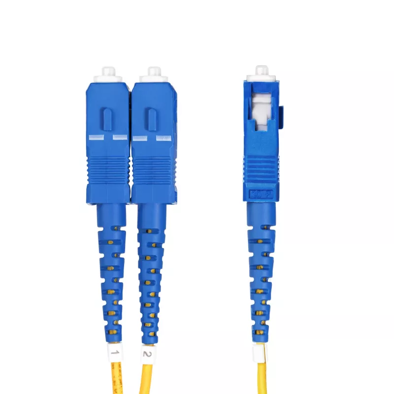 StarTech.com 30m (98.4ft) LC to SC (UPC) OS2 Single Mode Duplex Fiber Optic Cable, 9/125µm, 100G, Bend Insensitive, Low Insertion Loss - LSZH Fiber Jumper Cord