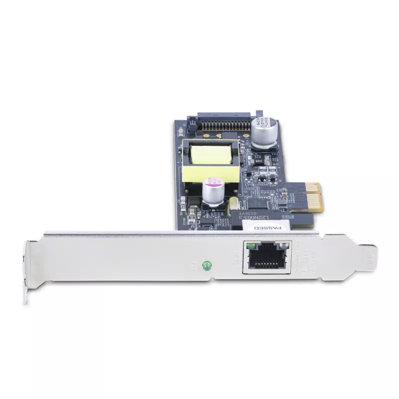 StarTech.com 1-Port 2.5Gbps NBASE-T PoE Network Card, Intel I225-V, 802.3af/at PoE+ Multi-Gigabit NIC, PCI Express Server LAN Card, SATA Powered Desktop Ethernet Interface - Supports Windows, Linux