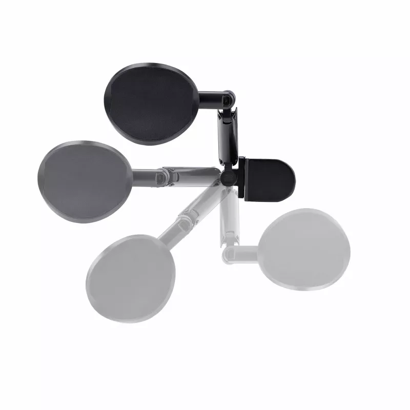 StarTech.com Adjustable Arm Rest for Office Desk, Ergonomic Arm/Elbow Support, 360-Degree Rotation, Clamp-On/No Drill Installation, Black