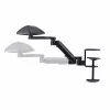 StarTech.com Adjustable Arm Rest for Office Desk, Ergonomic Arm/Elbow Support, 360-Degree Rotation, Clamp-On/No Drill Installation, Black