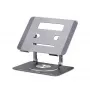StarTech.com Rotating Laptop Stand, 360 Swivel, Ergonomic Desk Riser for Computer, Elevated Tray w/ Adjustable Tilt, Max 11lb/5kg, Aluminum Build, Portable Design