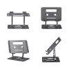 StarTech.com Rotating Laptop Stand, 360 Swivel, Ergonomic Desk Riser for Computer, Elevated Tray w/ Adjustable Tilt, Max 11lb/5kg, Aluminum Build, Portable Design