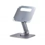 StarTech.com Telescopic Laptop Stand, 360 Swivel Base, Rotating Computer Riser for Desk, Adjustable Height and Tilt, Max 11lb/5kg, Aluminum Build, Portable Design