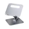 StarTech.com Telescopic Laptop Stand, 360 Swivel Base, Rotating Computer Riser for Desk, Adjustable Height and Tilt, Max 11lb/5kg, Aluminum Build, Portable Design