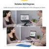 StarTech.com Telescopic Laptop Stand, 360 Swivel Base, Rotating Computer Riser for Desk, Adjustable Height and Tilt, Max 11lb/5kg, Aluminum Build, Portable Design