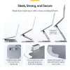 StarTech.com Telescopic Laptop Stand, 360 Swivel Base, Rotating Computer Riser for Desk, Adjustable Height and Tilt, Max 11lb/5kg, Aluminum Build, Portable Design