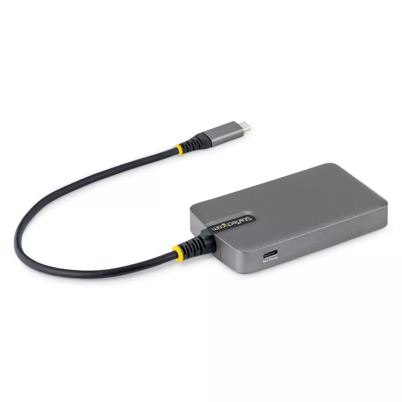 StarTech.com 4-Port USB-C Hub, 5Gbps, Bus Powered, USB C to 4x USB-A Hub with USB-C Auxiliary Power Input, 1ft/30cm Host Cable, Portable Desktop/Laptop USB Hub