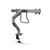 StarTech.com Desk Mount Dual Monitor Arm with Crossbar, Up To 27 inch Displays, VESA 75x75/100x100, Max 33lb/15kg, C-Clamp, Fully Articulating, Mechanical Spring, TAA