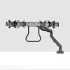StarTech.com Desk Mount Dual Monitor Arm with Crossbar, Up To 27 inch Displays, VESA 75x75/100x100, Max 33lb/15kg, C-Clamp, Fully Articulating, Mechanical Spring, TAA