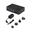 StarTech.com 2-Port DisplayPort KVM Switch, 4K 60Hz, DP 1.2, EDID Management, 2-Port USB 3.0 Hub, 4x USB HID Ports, TAA Compliant