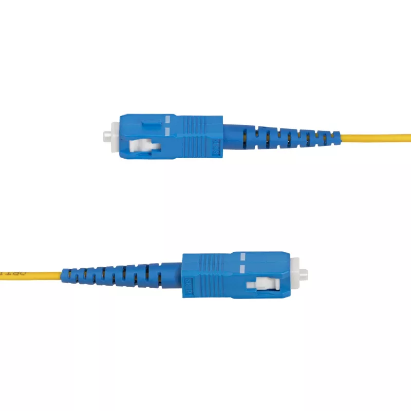 StarTech.com 3m (9.8ft) LC to SC (UPC) OS2 Single Mode Simplex Fiber Optic Cable, 9/125µm, 40G/100G, Bend Insensitive, Low Insertion Loss - LSZH Fiber Jumper Cord