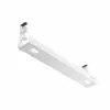 StarTech.com Under Desk Cable Management Tray, Length Adjustable Cable Organizer, Clamp-On Installation, No Drilling Required, Power Bar Holder, White