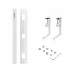 StarTech.com Under Desk Cable Management Tray, Length Adjustable Cable Organizer, Clamp-On Installation, No Drilling Required, Power Bar Holder, White