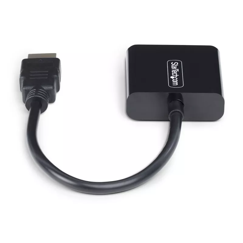 StarTech.com HDMI to VGA Adapter, Active Video Converter For Laptop/Desktop, 1920x1080 (1080p), HDMI Source to VGA Monitor/Display/Projector