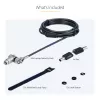 StarTech.com 25-Pack Universal Laptop Lock 6.6ft, Keyed Alike Locking Cable, Security Cable, Compatible w/Noble Wedge®/Nano/K-Slot, Anti-Theft Cut-Resistant Cable