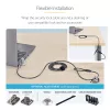 StarTech.com 25-Pack Universal Laptop Lock 6.6ft (2m), Serialized Security Cable for Notebook, Compatible With Noble Wedge®/Nano/K-Slot, Keyless Combination Cable - TAA