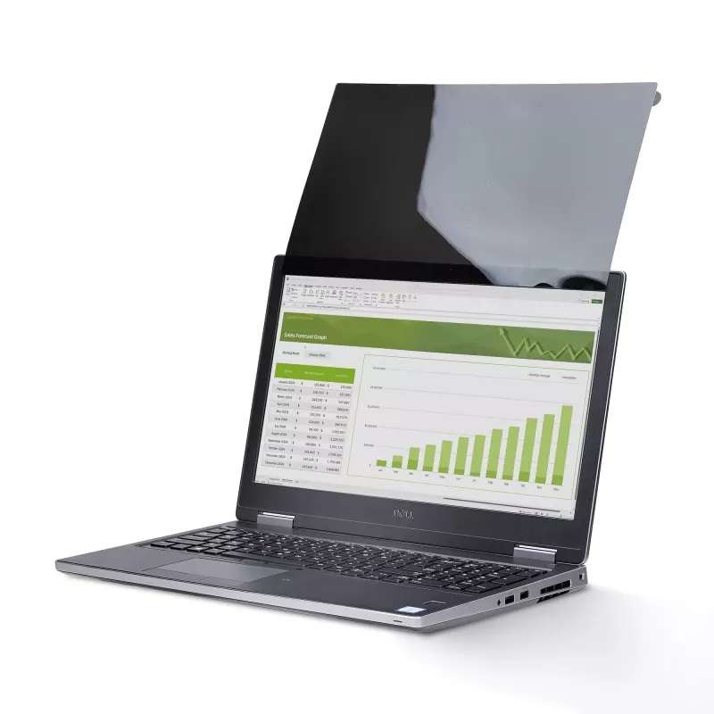 StarTech.com 16-inch 16:10 Flip-Up Privacy Screen with Touch, Anti-Glare Privacy Filter, Laptop Monitor Screen Protector with 51% Blue Light Reduction