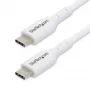 StarTech.com 3m (9.8ft) White USB-C Charging Cable, USB C Cable, USB 2.0 Type-C Laptop Charger Cord, 60W 3A Power Delivery, TPE Jacket, USB-C Data Transfer Cable, M/M