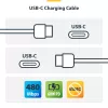 StarTech.com 3m (9.8ft) White USB-C Charging Cable, USB C Cable, USB 2.0 Type-C Laptop Charger Cord, 60W 3A Power Delivery, TPE Jacket, USB-C Data Transfer Cable, M/M