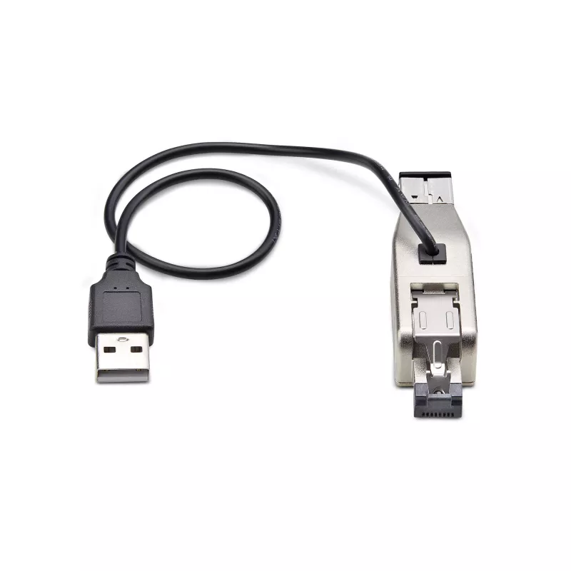 StarTech.com Gigabit Fiber to RJ45 Ethernet Media Converter Dongle, Optical Singlemode 10km/Multimode 800m, USB Powered, Compact Design, Metal Housing, Micro Mini, TAA