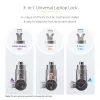 StarTech.com 25-Pack Universal Laptop Lock 6.6ft (2m), Master Keyed Locking Cable, Computer Security, Compatible w/Noble Wedge®/Nano/K-Slot; Anti-Theft Cut-Resistant Cable