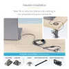 StarTech.com 25-Pack Universal Laptop Lock 6.6ft (2m), Master Keyed Locking Cable, Computer Security, Compatible w/Noble Wedge®/Nano/K-Slot; Anti-Theft Cut-Resistant Cable