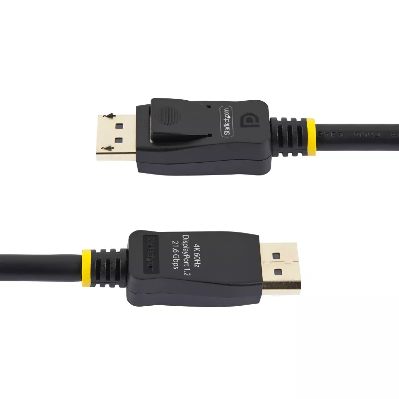 StarTech.com 2m (6.6ft) VESA Certified DisplayPort Cable - 10 Pack - DisplayPort 1.2 Cord with Latches, 4K 60Hz UHD, DP to DP Cable for Monitor, Latching DP Connectors