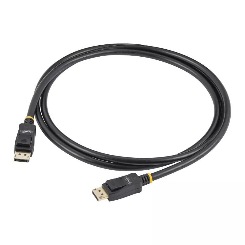 StarTech.com 2m (6.6ft) VESA Certified DisplayPort Cable - 10 Pack - DisplayPort 1.2 Cord with Latches, 4K 60Hz UHD, DP to DP Cable for Monitor, Latching DP Connectors
