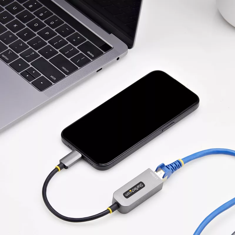 StarTech.com 2.5GbE USB-C to Ethernet Adapter, NBASE-T NIC, USB 3.0 Type-C 2.5/1G Multi Speed Network, Thunderbolt Compatible, Windows & Mac