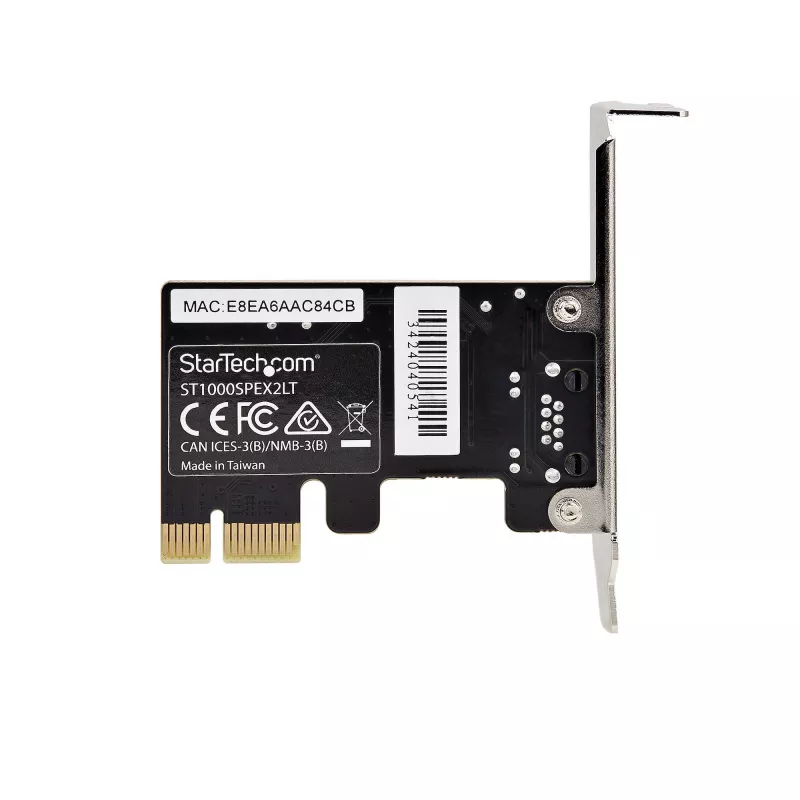 StarTech.com 1-Port Gigabit PCIe Network Adapter Card, Low-Profile NIC, 10/100/1000Mbps PCI Express LAN Card, Realtek RTL8111H, Windows and Linux, TAA Compliant