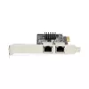 StarTech.com 2-Port Gigabit PCIe Network Adapter Card, 10/100/1000Mbps PCI Express NIC, Dual Realtek RTL8111H, Works with Windows and Linux, TAA Compliant