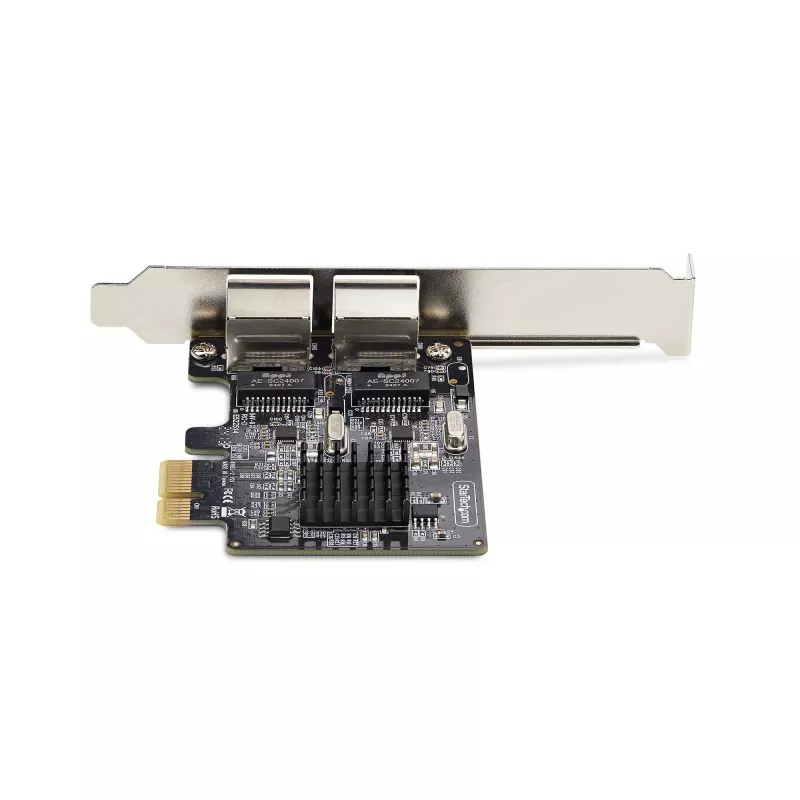 StarTech.com 2-Port Gigabit PCIe Network Adapter Card, 10/100/1000Mbps PCI Express NIC, Dual Realtek RTL8111H, Works with Windows and Linux, TAA Compliant