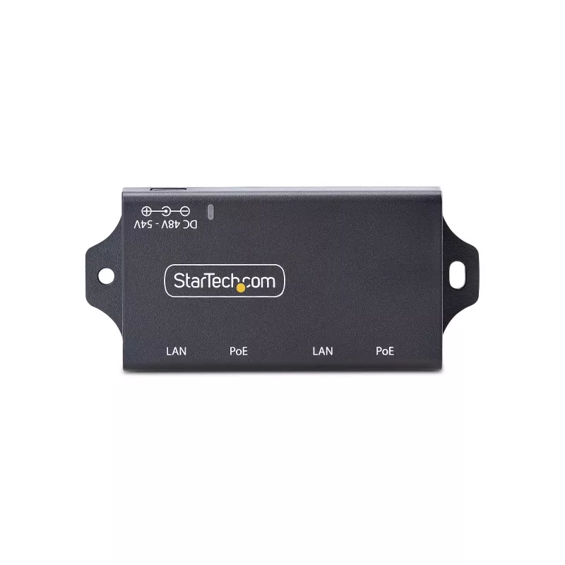 StarTech.com 2-Port Gigabit Midspan PoE+ Injector, 10/100/1000Mbps, PoE+ (802.3af/at), 30W, 1Gbps Ethernet, Wall Mountable, Unmanaged Inline Power Over Ethernet