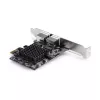 StarTech.com 2-Port 5G Gigabit PCIe Network Adapter Card, 5G/2.5G/1G/100M/10M PCI Express LAN Card, Realtek RTL8126, Windows and Linux, TAA Compliant
