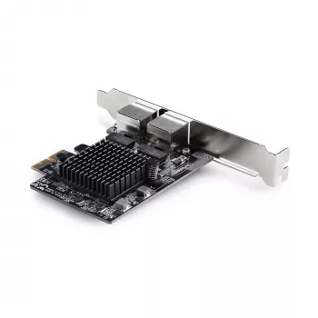 StarTech.com 2-Port 5G Gigabit PCIe Network Adapter Card, 5G/2.5G/1G/100M/10M PCI Express LAN Card, Realtek RTL8126, Windows and Linux, TAA Compliant